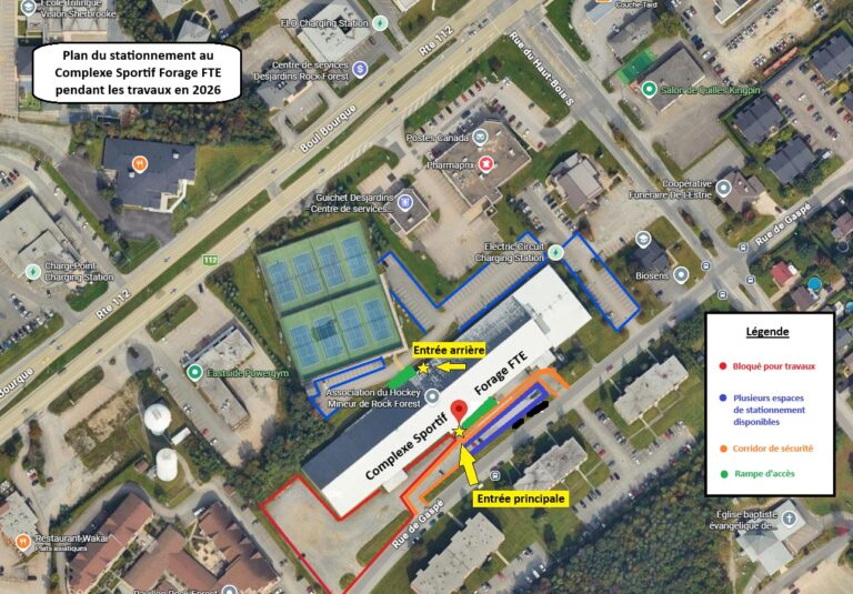 Stationnement Rénovations FTE 2026