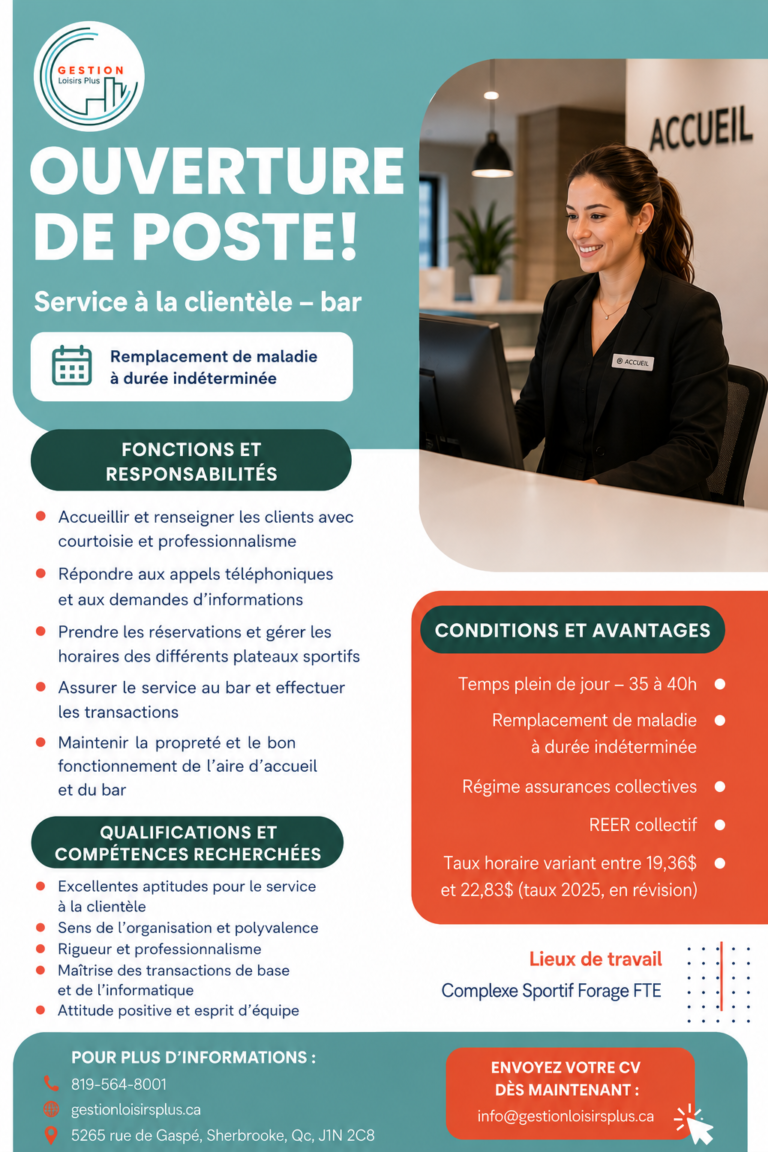 Réception temps plein 18 aout 2026 – maladie-affiche